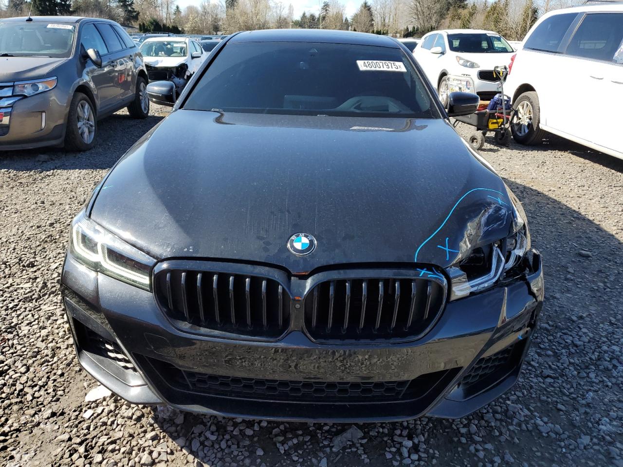 2021 BMW 5er VIN WBA73BJ03MWW89855 Copart auction photo, side damage thumbnail 5