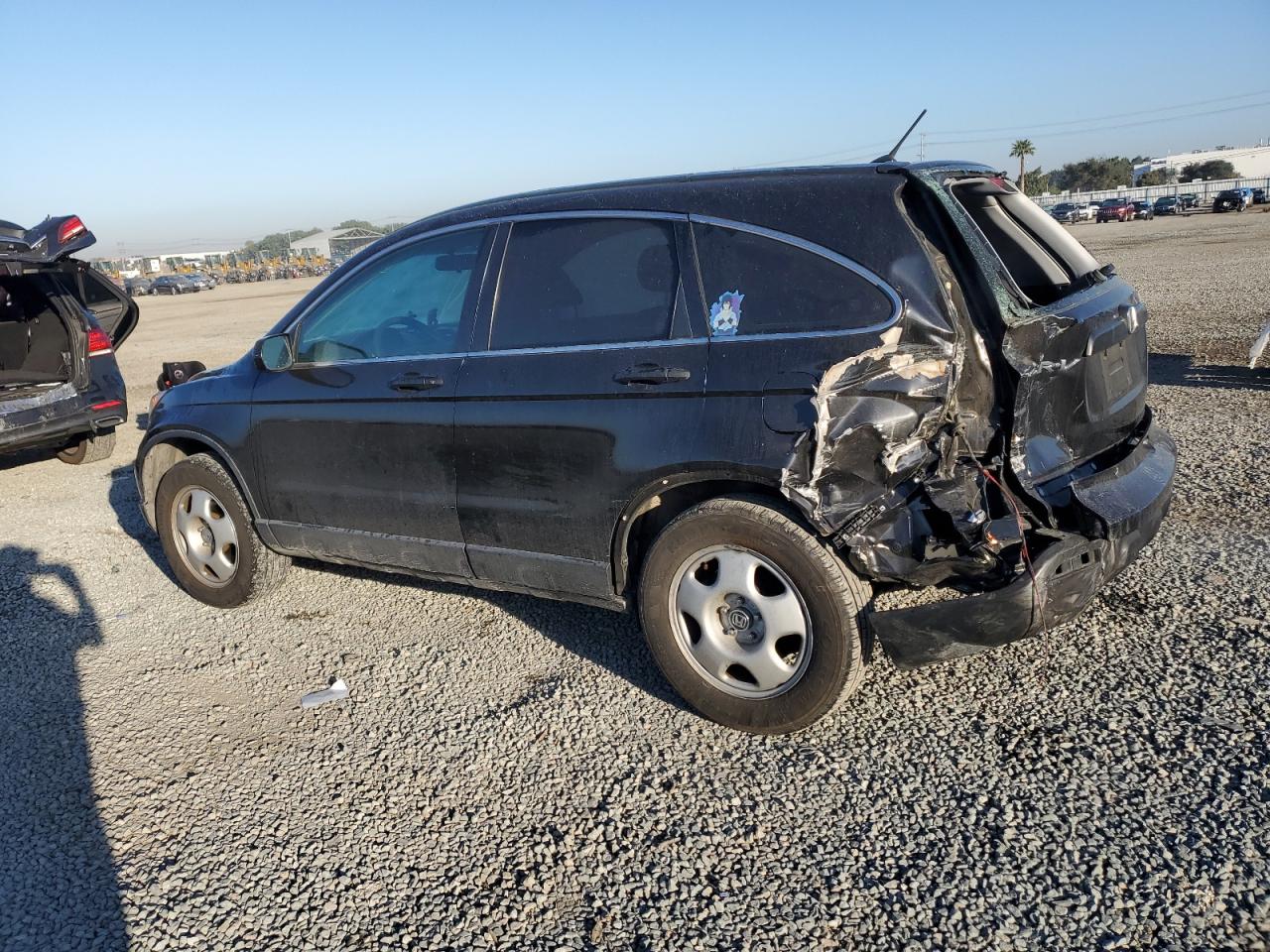 2007 Honda CR-V VIN JHLRE38337C076235 Copart auction photo, rear end damage thumbnail 2