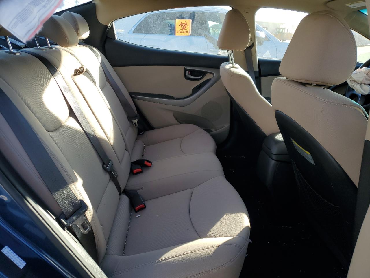 2016 Hyundai Elantra VIN KMHDH4AE9GU570430 Copart auction photo, all over damage thumbnail 10