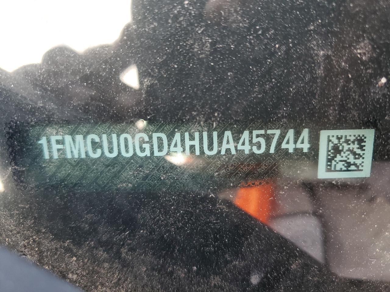 2017 Ford Escape VIN 1FMCU0GD4HUA45744 Copart auction photo, rear end damage thumbnail 13