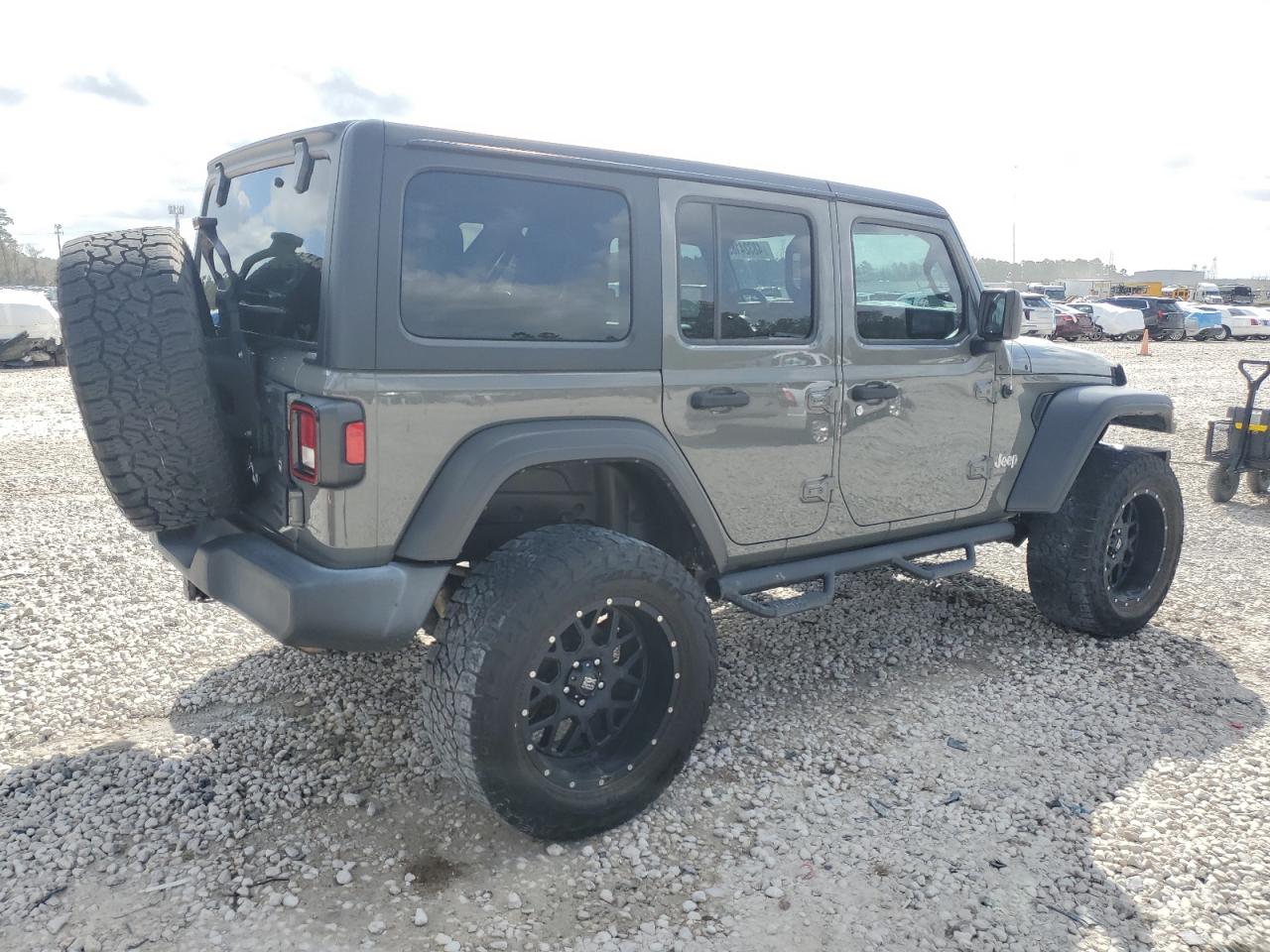 2019 Jeep Wrangler VIN 1C4HJXDGXKW636909 Copart auction photo, rear end / front end damage thumbnail 3