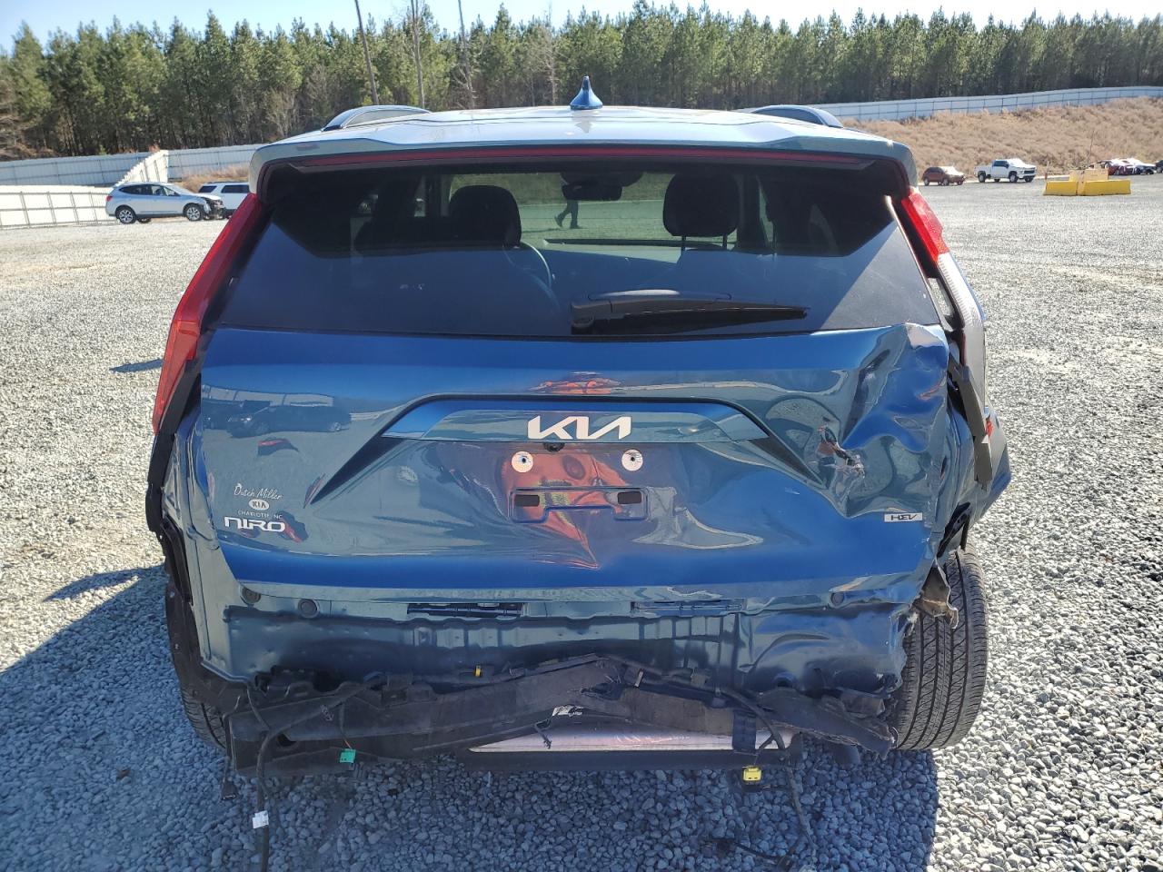 2023 KIA Niro VIN KNDCR3LE4P5036525 Copart auction photo, rear end / side damage thumbnail 6