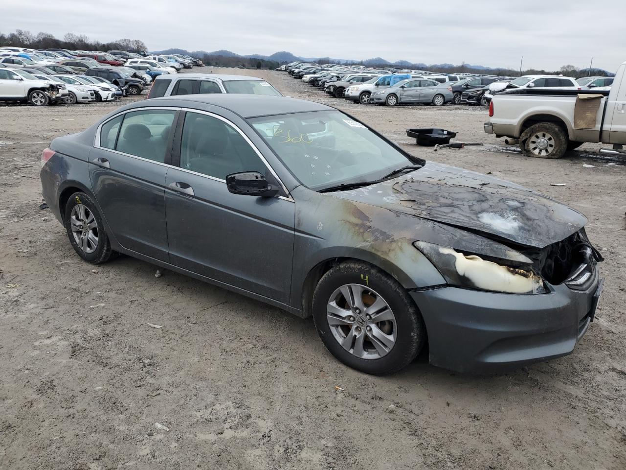 2012 Honda Accord VIN 1HGCP2F42CA083428 Copart auction photo, burn damage thumbnail 4