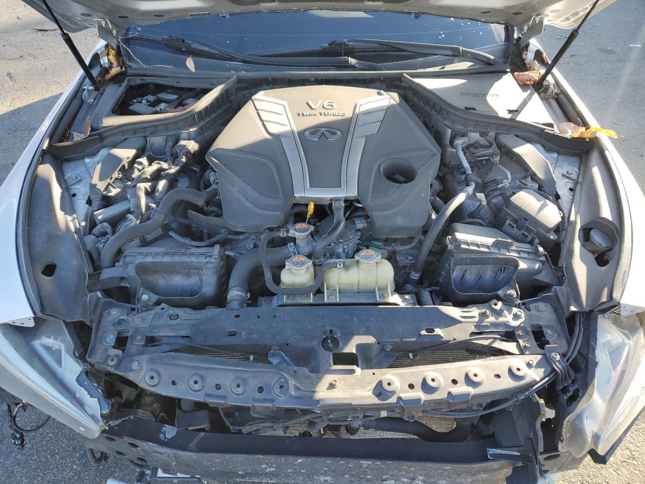 2017 Infiniti Q50 VIN JN1EV7AR9HM830349 Copart auction photo, front end / rear end damage thumbnail 11