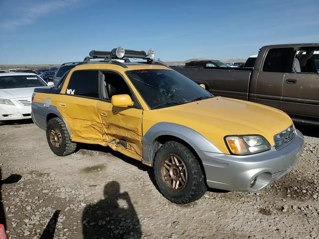 2003 Subaru Baja VIN 4S4BT61CX36100051 Copart auction photo, side damage thumbnail 10
