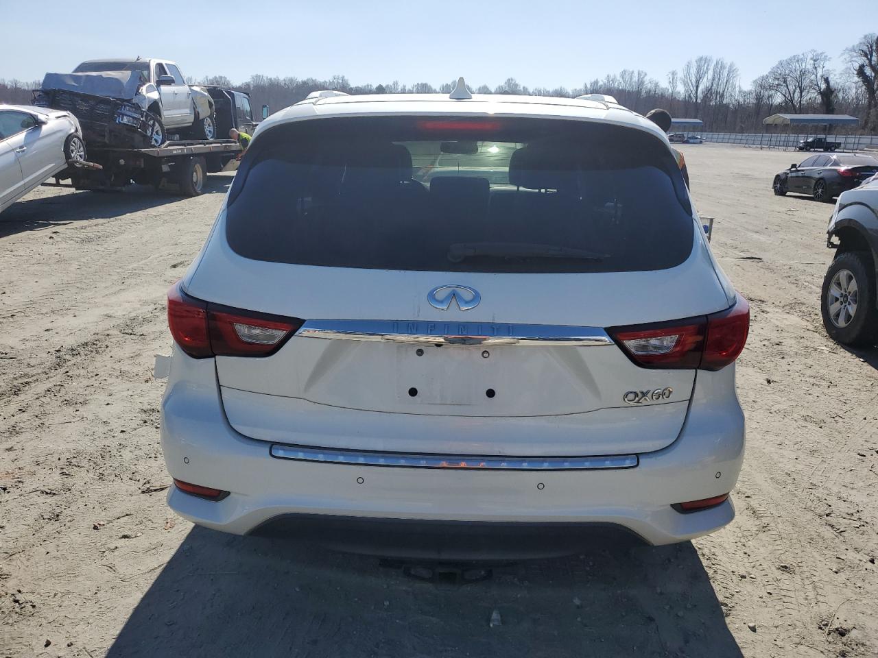 2017 Infiniti QX60 VIN 5N1DL0MM4HC540527 Copart auction photo, rear end damage thumbnail 6