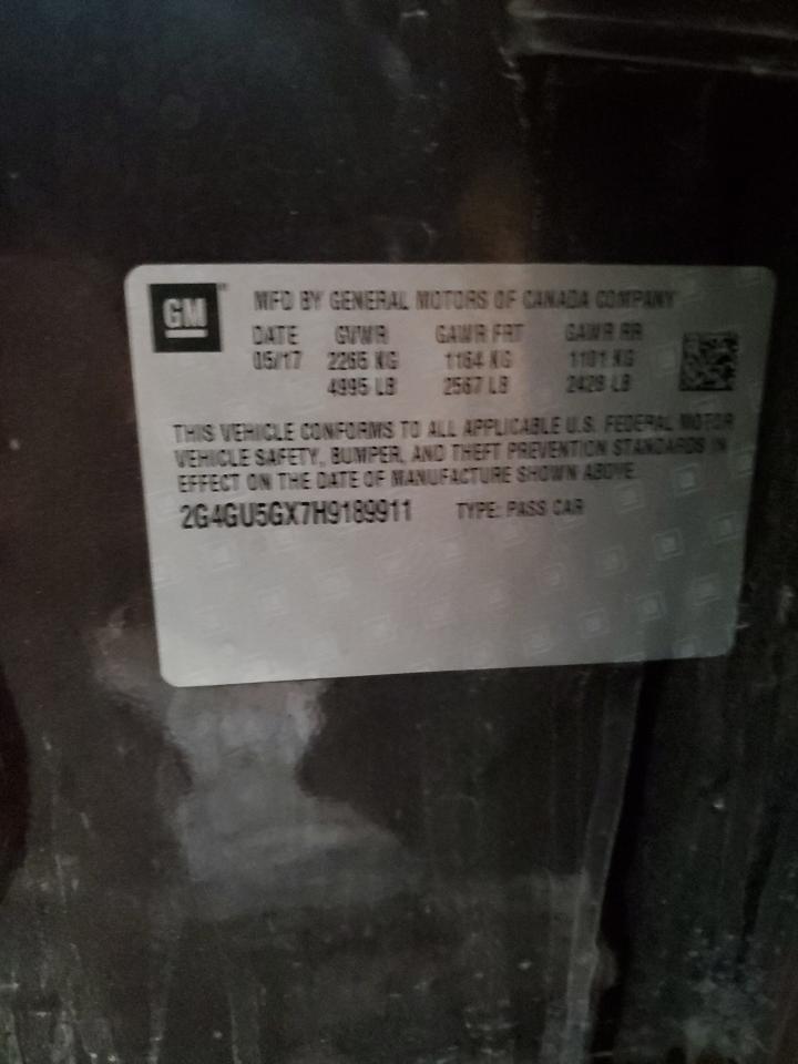 2017 Buick Regal VIN 2G4GU5GX7H9189911 Copart auction photo, front end damage thumbnail 12