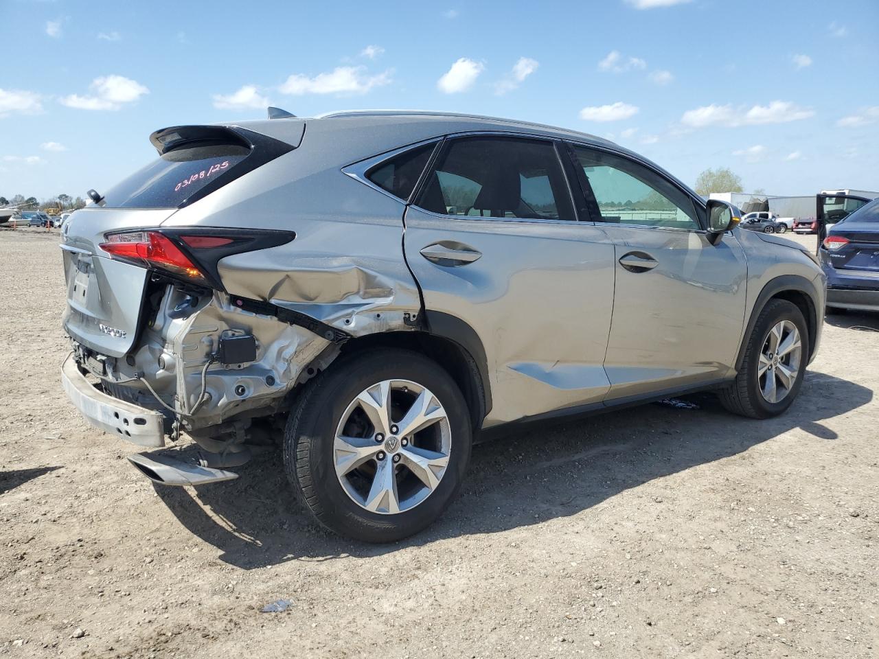 2017 Lexus NX VIN JTJYARBZ9H2070643 Copart auction photo, rear end damage thumbnail 3