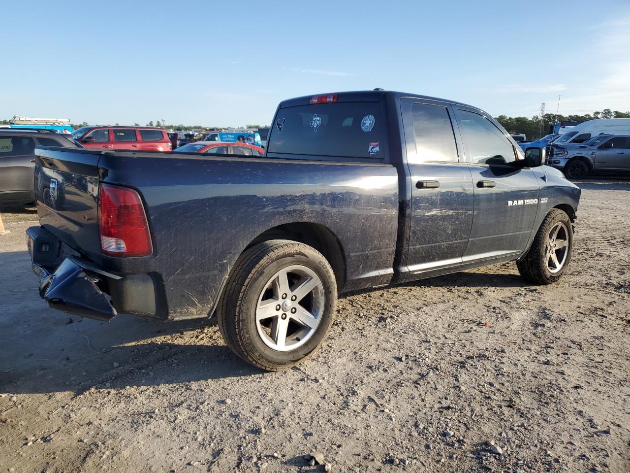 2012 Dodge RAM VIN 1C6RD6FT1CS212518 Copart auction photo, front end / rear end damage thumbnail 3