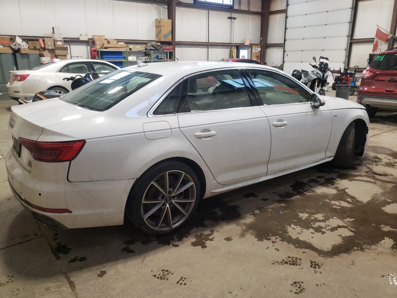 2017 Audi A4 VIN WAURNAF42HN064156 Copart auction photo, side / front end damage thumbnail 3