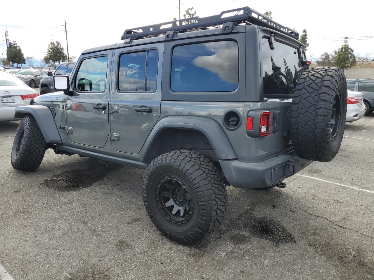 2020 Jeep Wrangler VIN 1C4HJXDG2LW280120 Copart auction photo, undercarriage / front end damage thumbnail 2