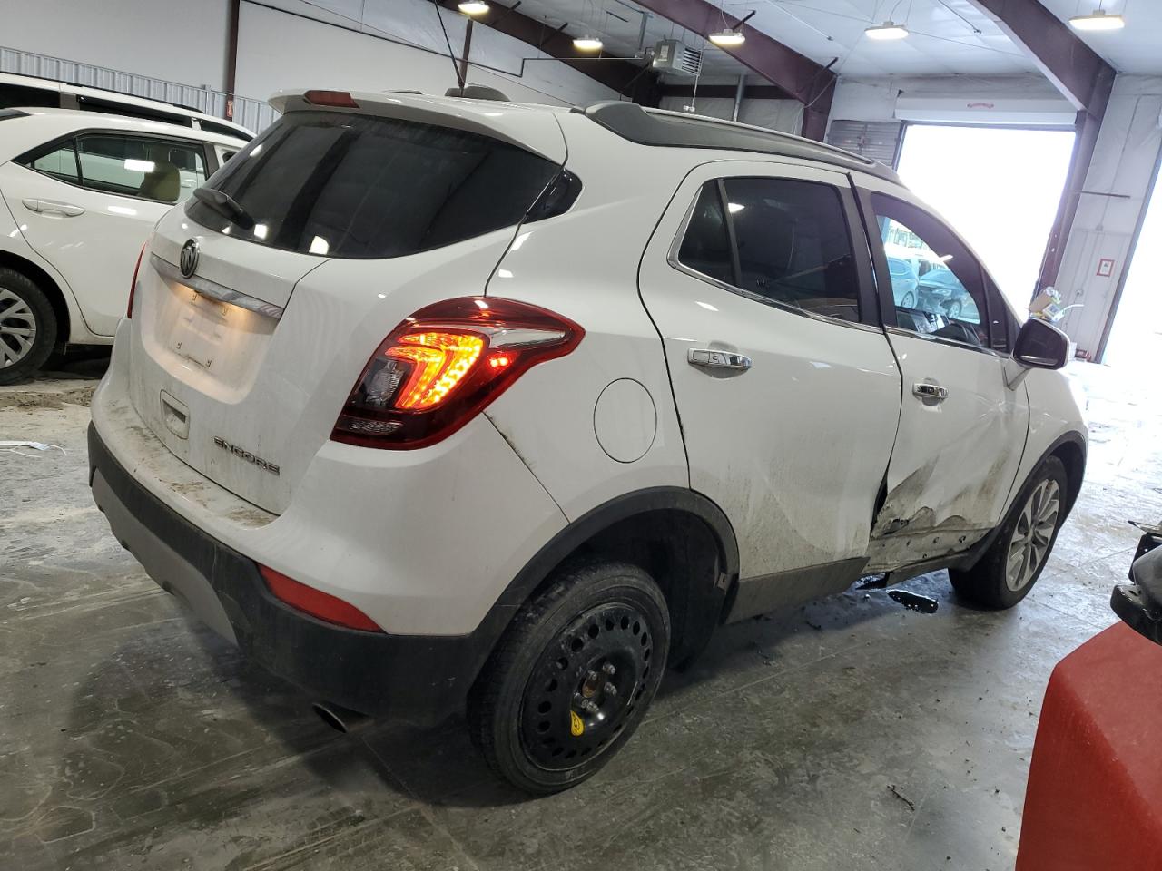2020 Buick Encore VIN KL4CJASB6LB059782 Copart auction photo, side damage thumbnail 3