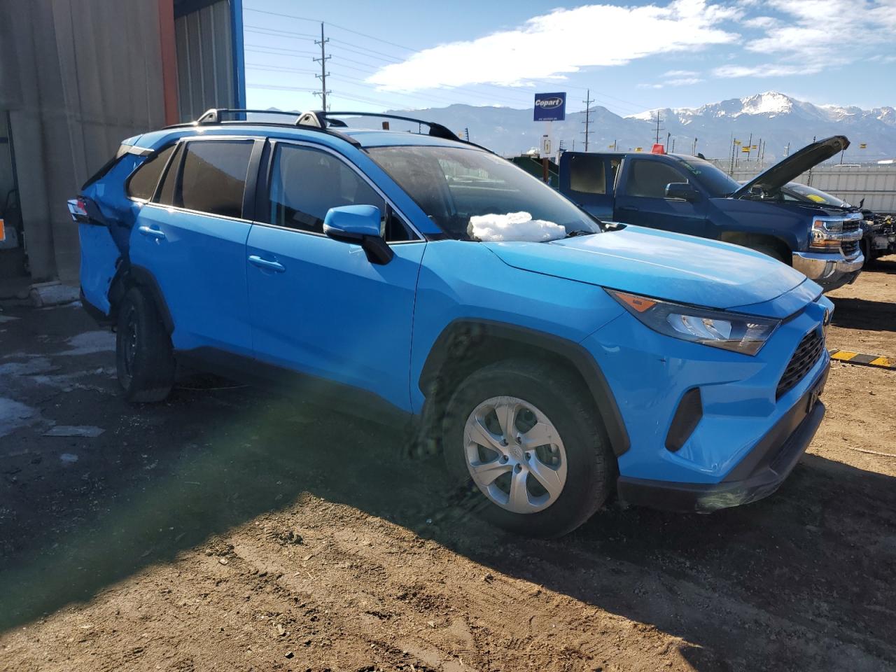 2021 Toyota RAV 4 VIN 2T3G1RFV1MW228819 Copart auction photo, rear end / side damage thumbnail 4