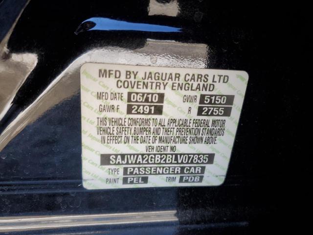 2011 Jaguar XJ VIN SAJWA2GB2BLV07835 Copart auction photo, front end damage thumbnail 12