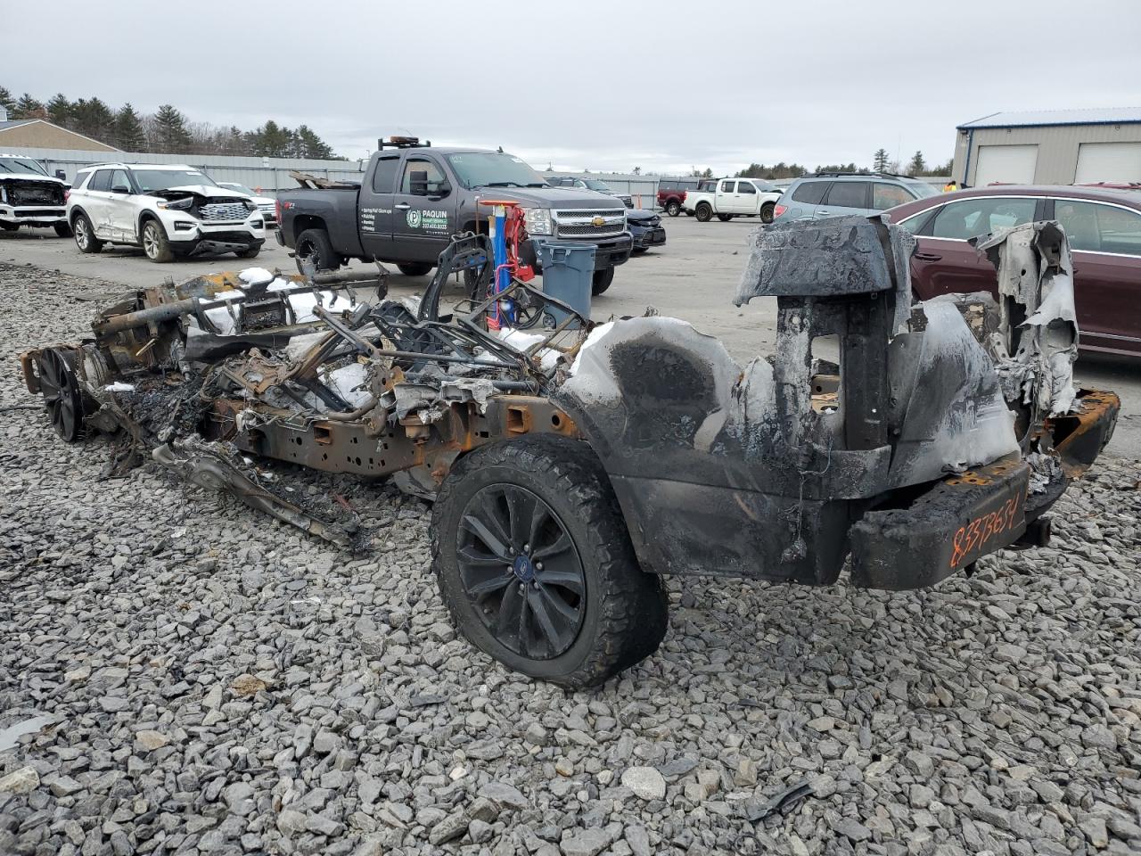 2020 Ford F-150 VIN 1FTEW1E55LFB26435 Copart auction photo, burn damage thumbnail 2