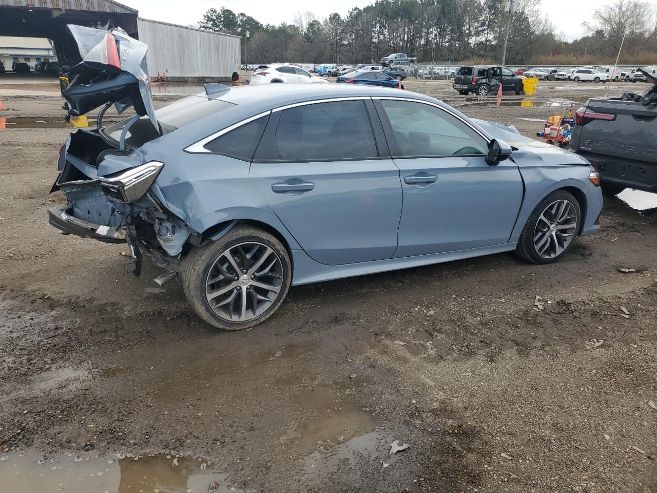 2023 Honda Civic VIN 2HGFE1F95PH313835 Copart auction photo, front end / rear end damage thumbnail 3