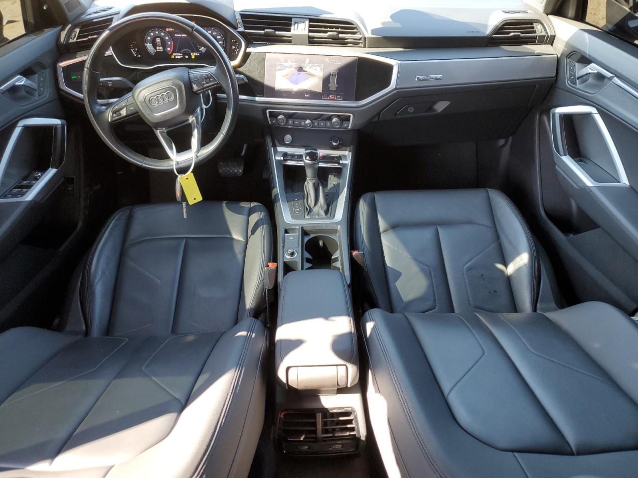 2020 Audi Q3 VIN WA1EECF37L1043009 Copart auction photo, side / rear end damage thumbnail 8