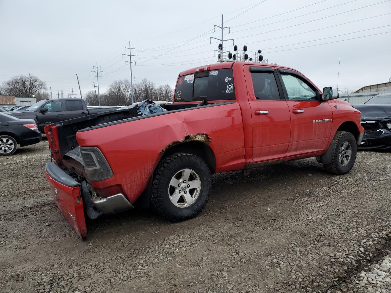 2011 Dodge RAM VIN 1D7RV1GP7BS680316 Copart auction photo, rear end damage thumbnail 3
