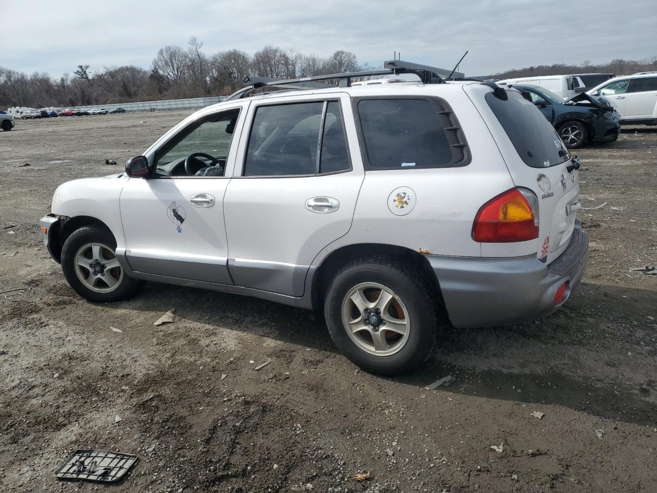 2004 Hyundai Santa Fe VIN KM8SC73E44U832855 Copart auction photo, side / minor dent/scratches damage thumbnail 2