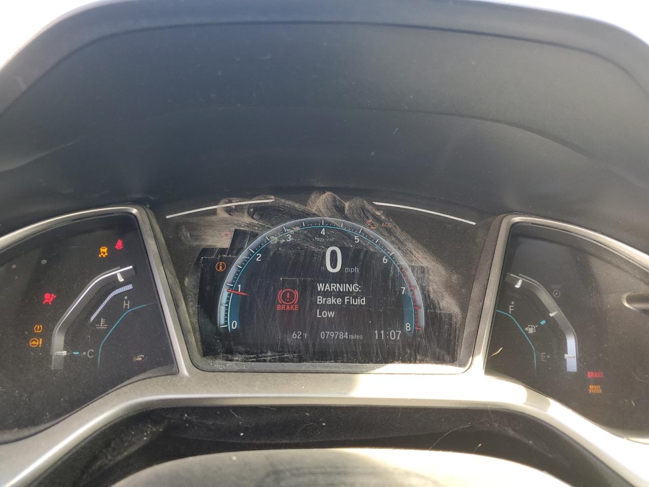 2019 Honda Civic VIN 19XFC1F30KE206485 Copart auction photo, front end / side damage thumbnail 9