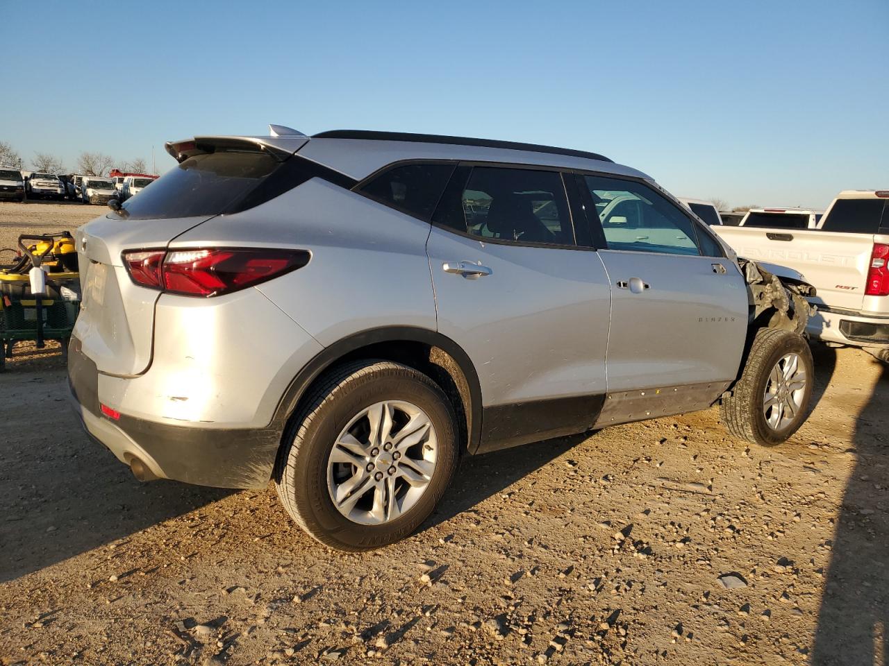 2020 Chevrolet Blazer VIN 3GNKBBRA8LS715770 Copart auction photo, front end / rear end damage thumbnail 3