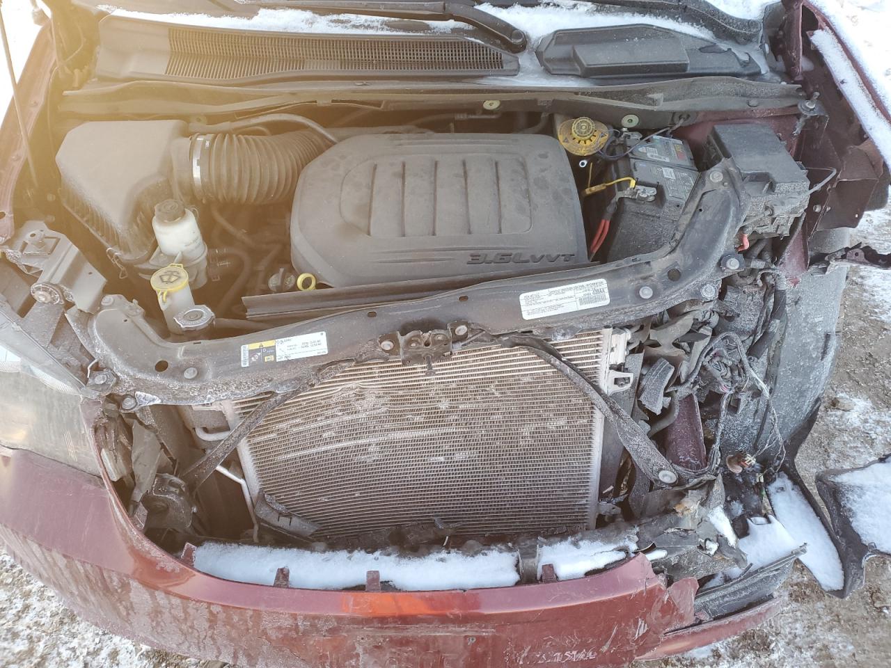 2019 Dodge Caravan VIN 2C4RDGEG2KR682110 Copart auction photo, front end / mechanical damage thumbnail 13
