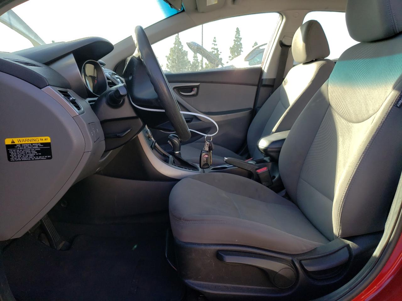 2014 Hyundai Elantra VIN 5NPDH4AE4EH545768 Copart auction photo, rear end damage thumbnail 7