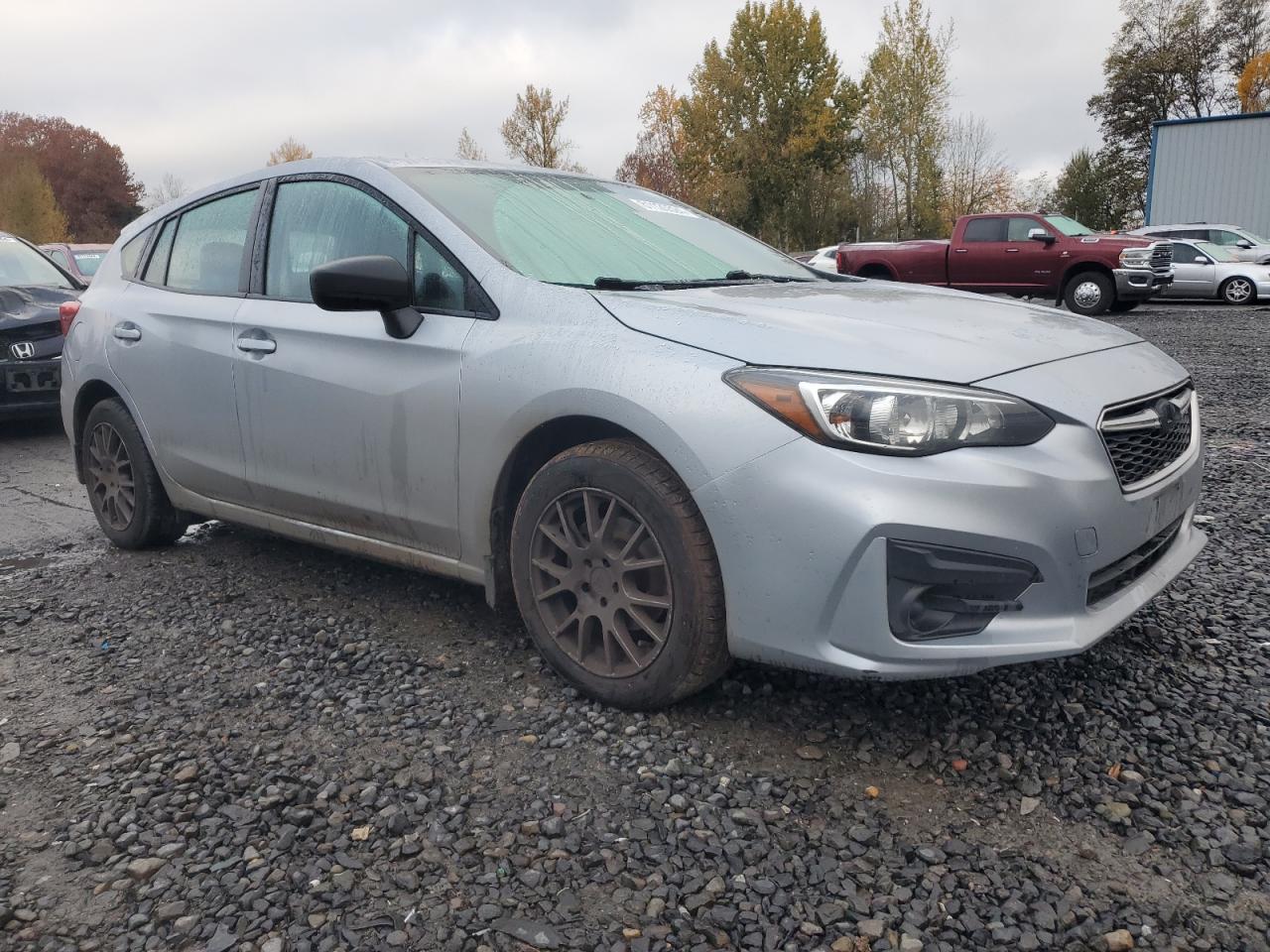 2018 Subaru Impreza VIN 4S3GTAA65J3750279 Copart auction photo, side / front end damage thumbnail 4