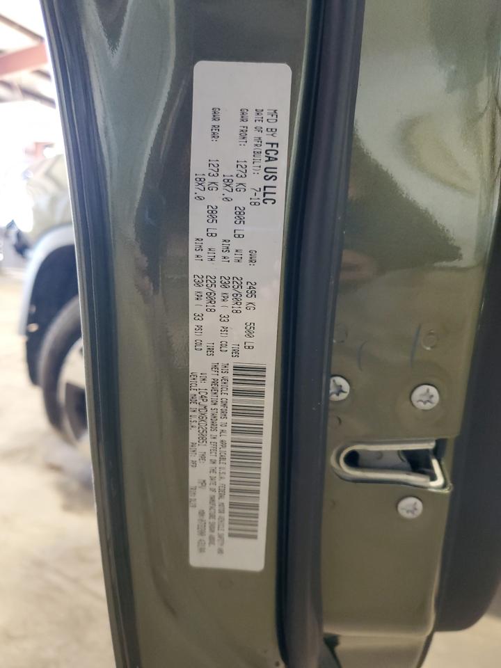 2019 Jeep Grand Cherokee VIN 1C4PJMDX6KD250851 Copart auction photo, front end / side damage thumbnail 14