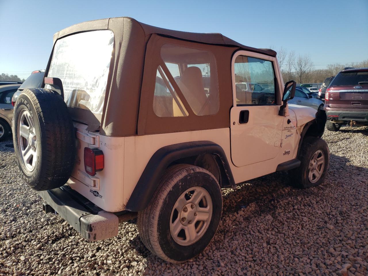 1998 Jeep Wrangler VIN 1J4FY19S5WP769827 Copart auction photo, front end damage thumbnail 3