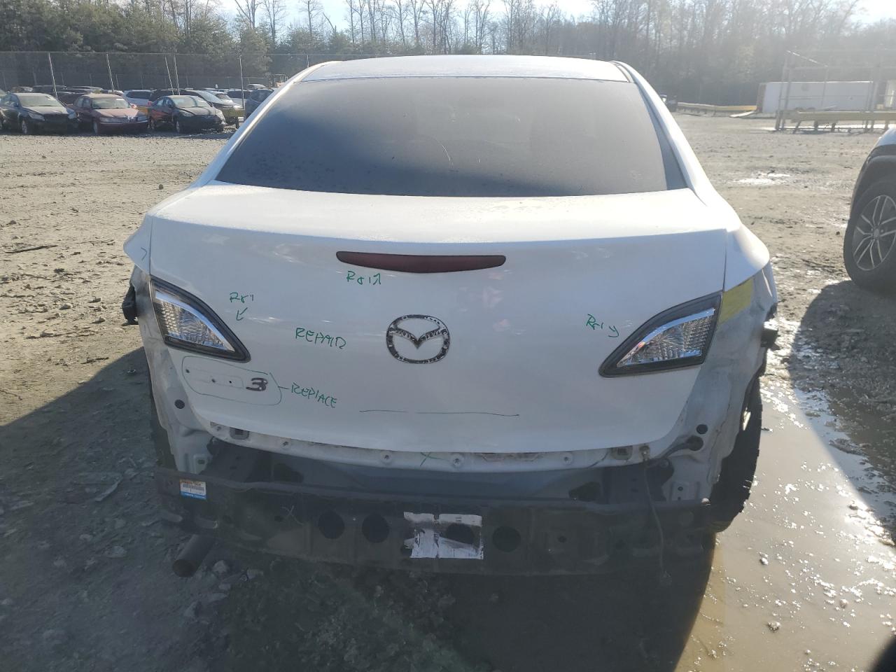2012 Mazda 3 VIN JM1BL1UG2C1549999 Copart auction photo, front end / rear end damage thumbnail 6