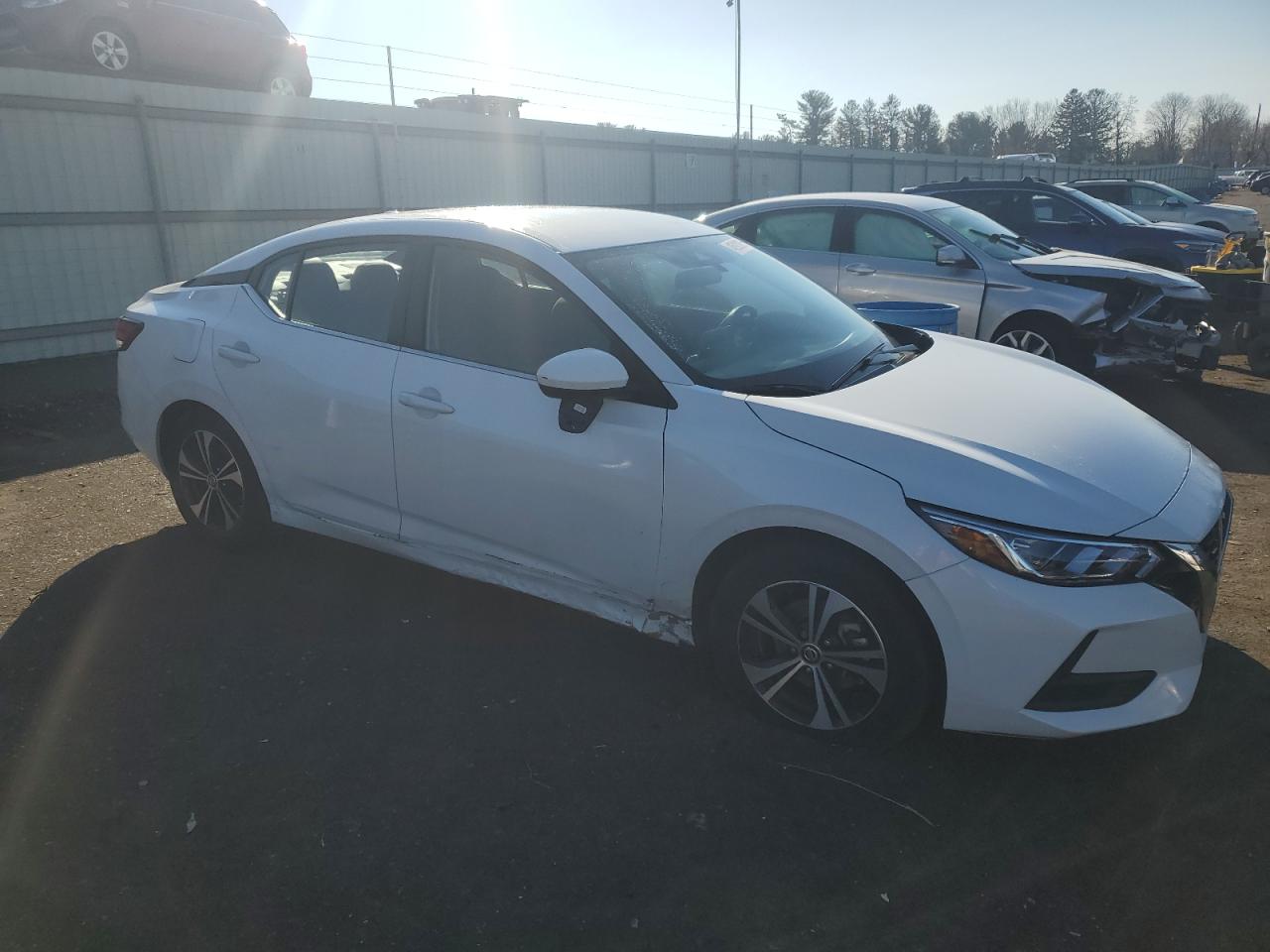 2022 Nissan Sentra VIN 3N1AB8CVXNY319300 Copart auction photo, side damage thumbnail 4