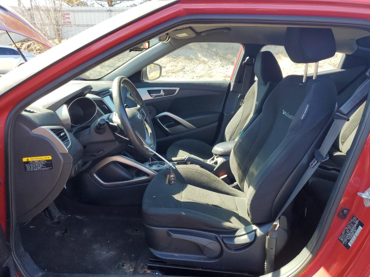 2014 Hyundai Veloster VIN KMHTC6ADXEU185114 Copart auction photo, mechanical / minor dent/scratches damage thumbnail 7