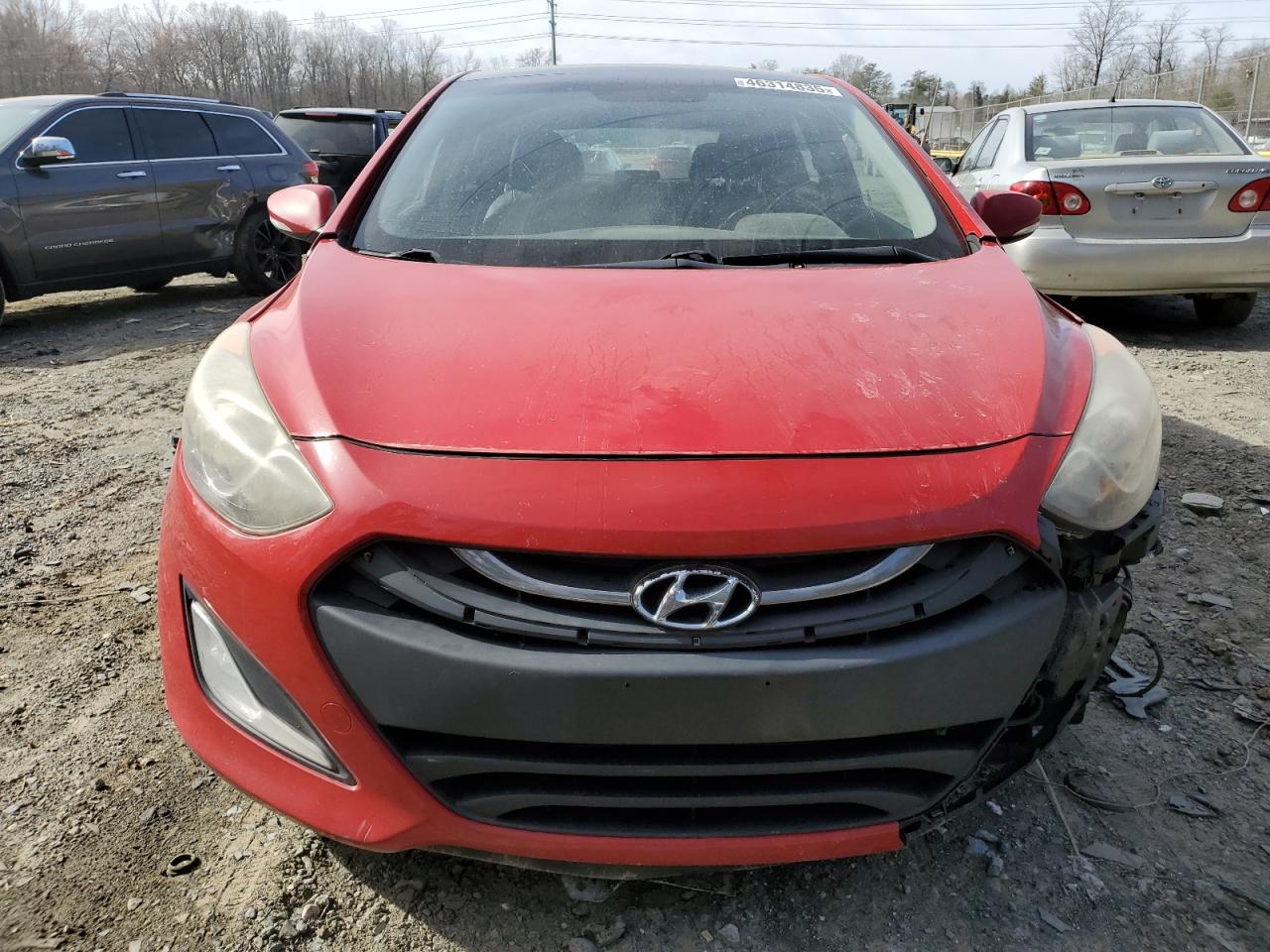 2013 Hyundai Elantra VIN KMHD35LE0DU044412 Copart auction photo, front end / side damage thumbnail 5