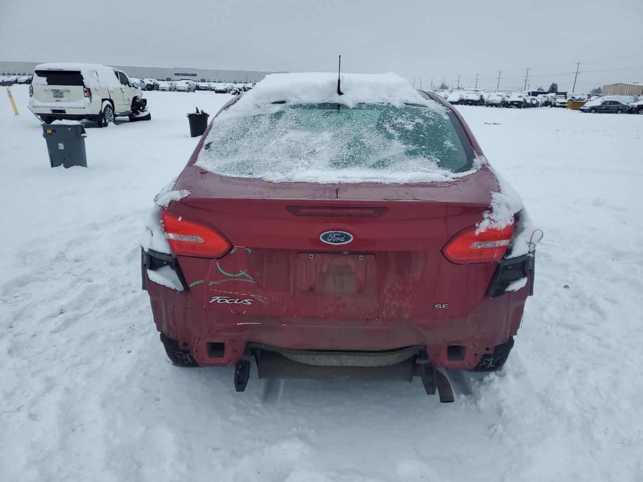 2015 Ford Focus VIN 1FADP3F20FL257034 Copart auction photo, rear end damage thumbnail 6