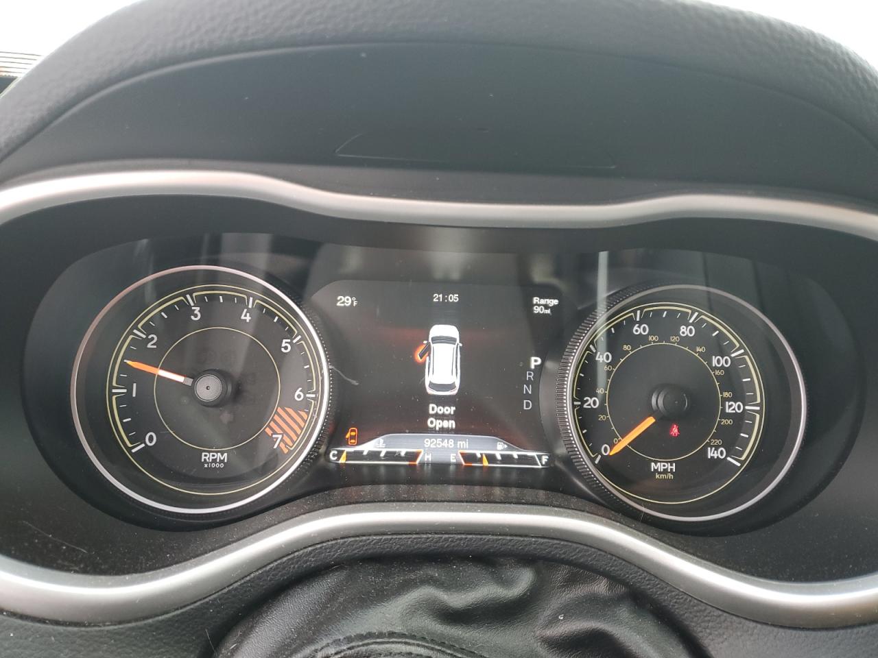 2015 Jeep Grand Cherokee VIN 1C4PJMDB9FW652071 Copart auction photo, front end / side damage thumbnail 9