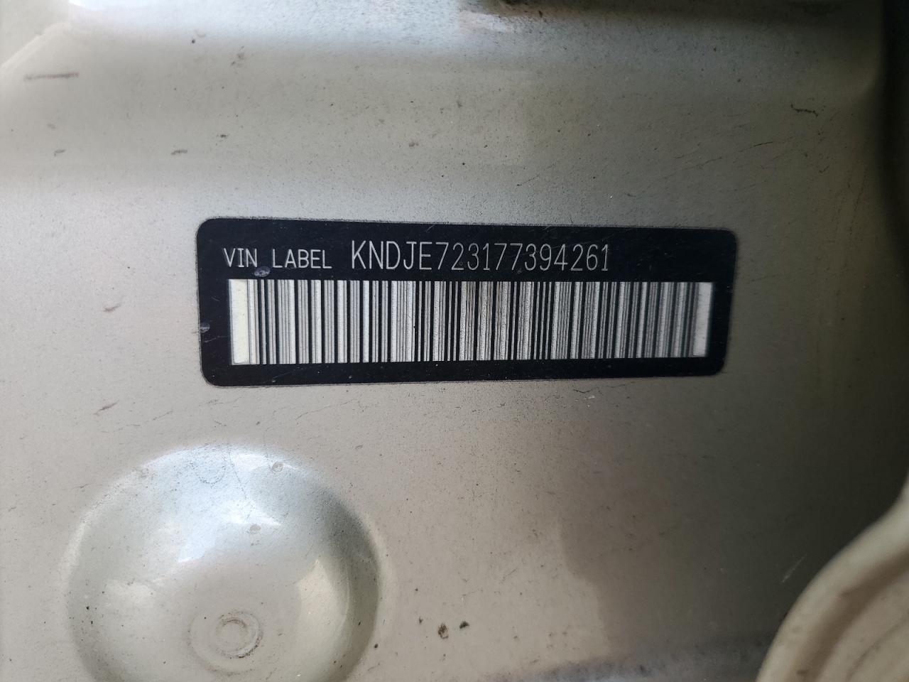 2007 KIA Sportage VIN KNDJE723177394261 Copart auction photo, side / rear end damage thumbnail 13