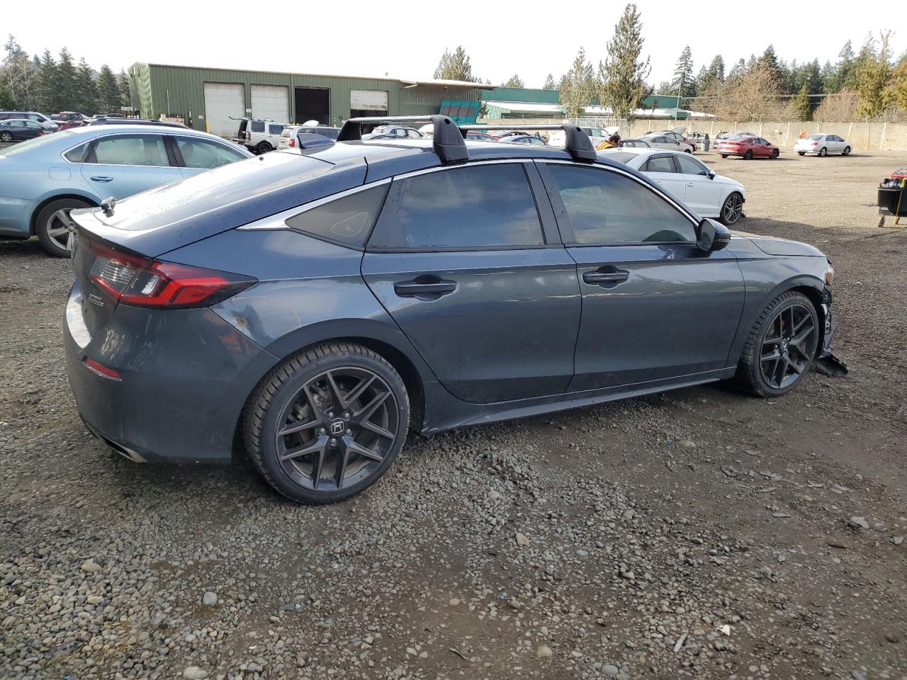 2024 Honda Civic VIN 19XFL1H87RE019098 Copart auction photo, front end / side damage thumbnail 3