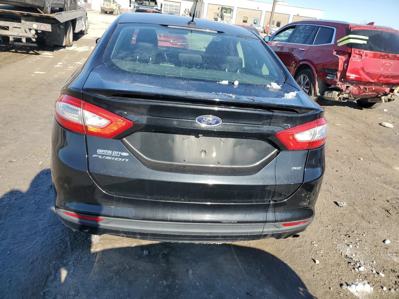 2014 Ford Fusion VIN 3FA6P0H77ER102206 Copart auction photo, rear end / front end damage thumbnail 6