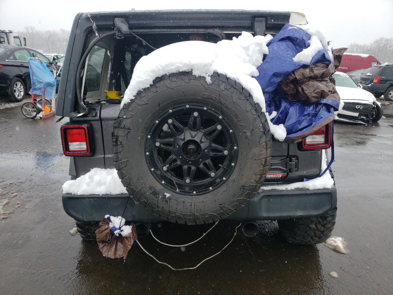 2018 Jeep Wrangler VIN 1C4HJXDG3JW142566 Copart auction photo, rollover damage thumbnail 6