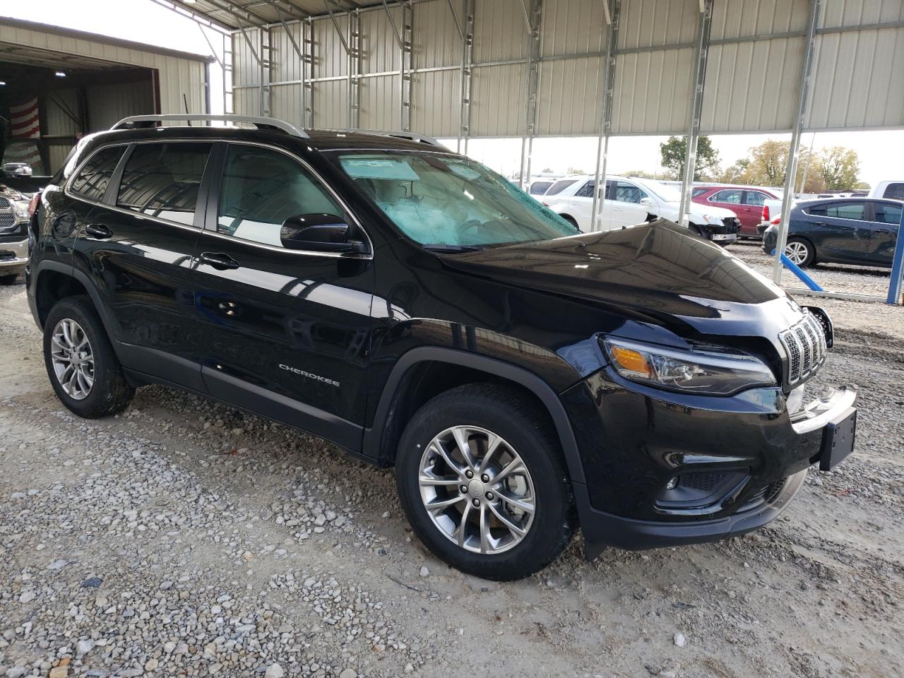 2019 Jeep Grand Cherokee VIN 1C4PJMLX9KD182594 Copart auction photo, front end / side damage thumbnail 4