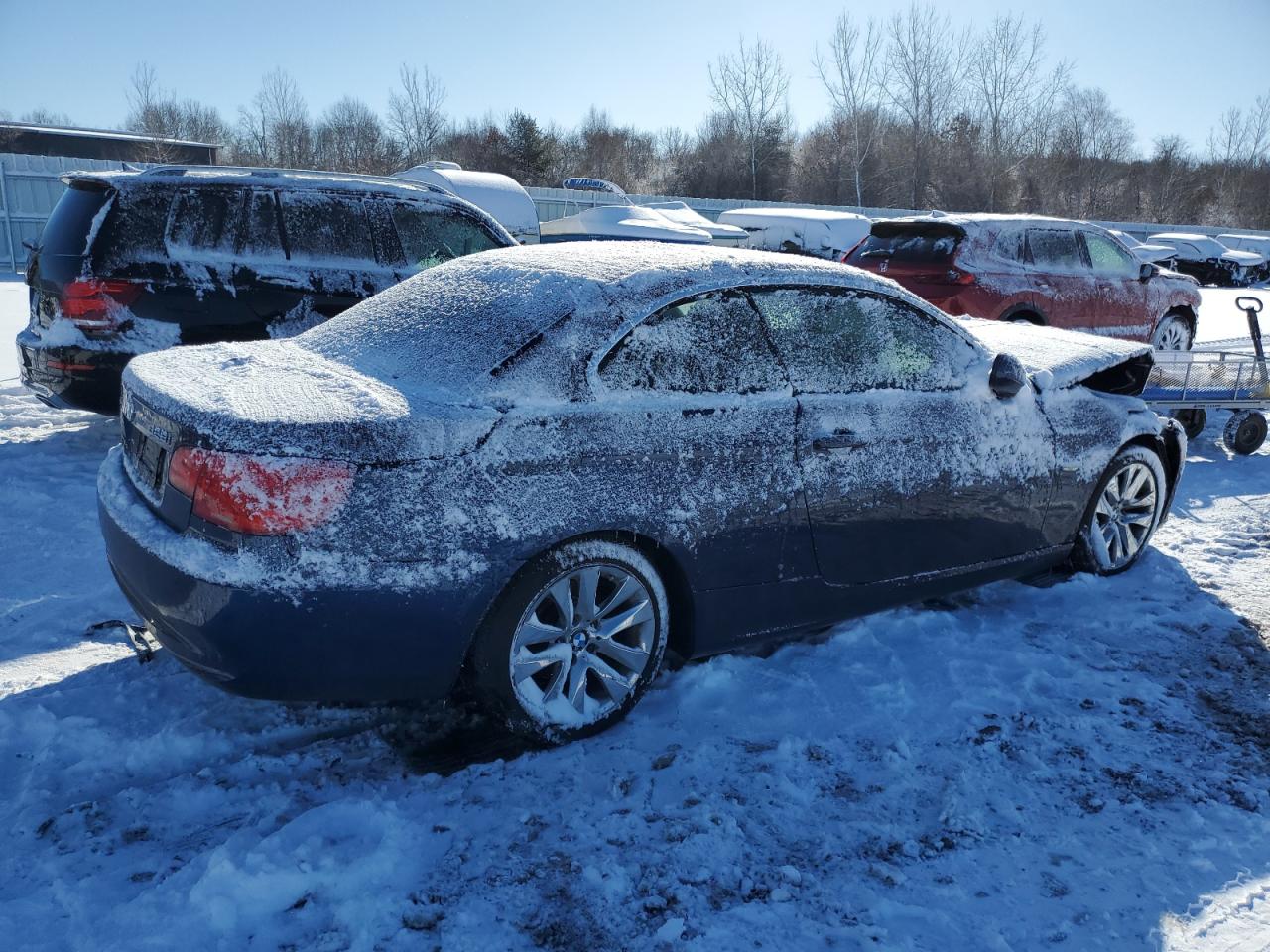 2013 BMW 3er VIN WBADW7C53DE730961 Copart auction photo, front end / minor dent/scratches damage thumbnail 3