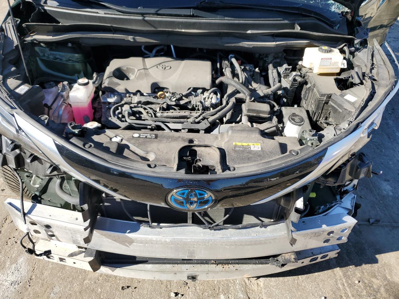 2022 Toyota Sienna VIN 5TDZRKECXNS134143 Copart auction photo, front end / side damage thumbnail 12