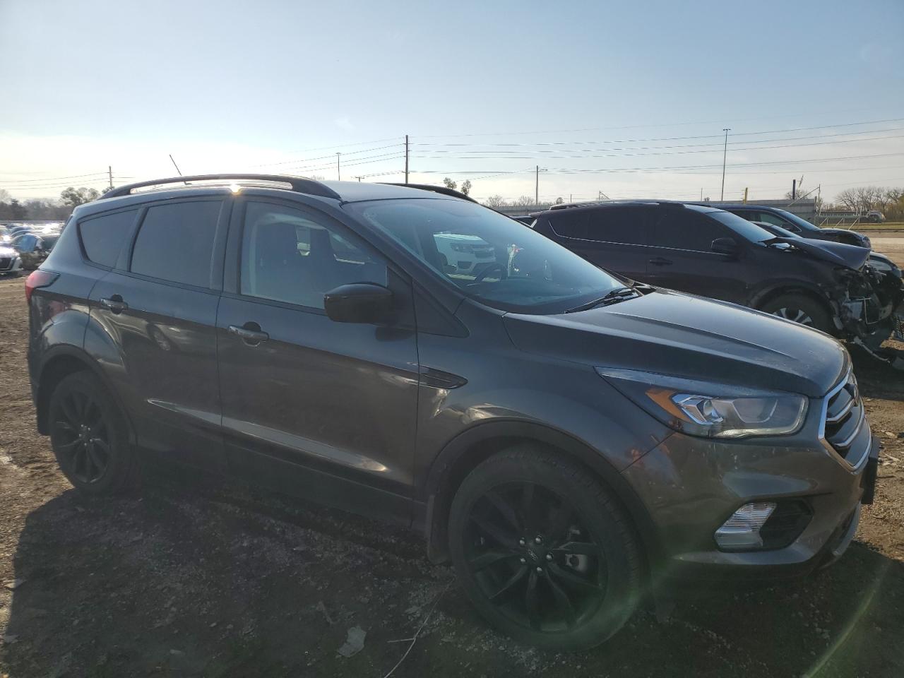 2019 Ford Escape VIN 1FMCU9GD8KUB80771 Copart auction photo, front end / side damage thumbnail 4