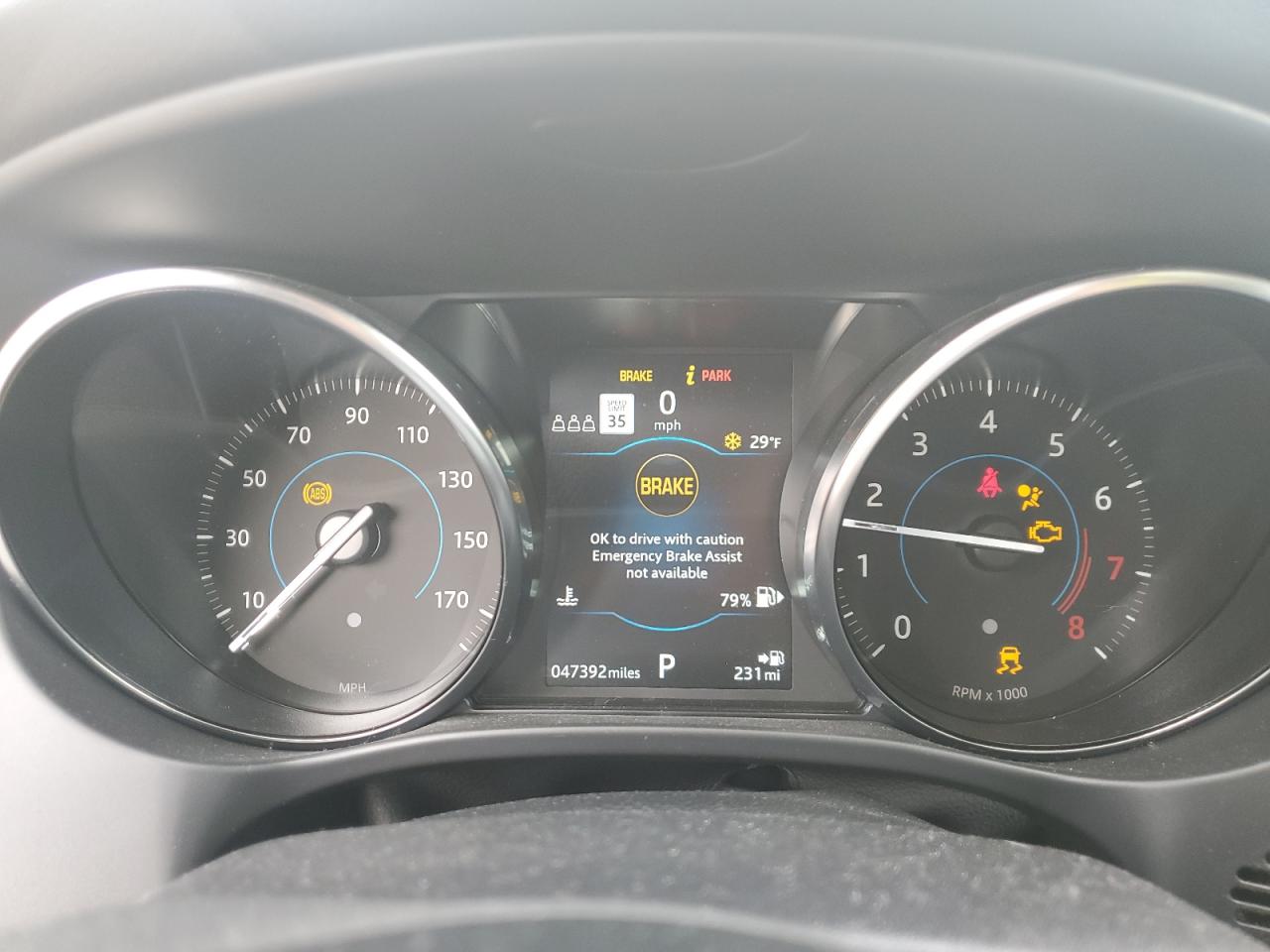 2020 Jaguar F-Pace VIN SADCJ2FX7LA621751 Copart auction photo, front end damage thumbnail 9