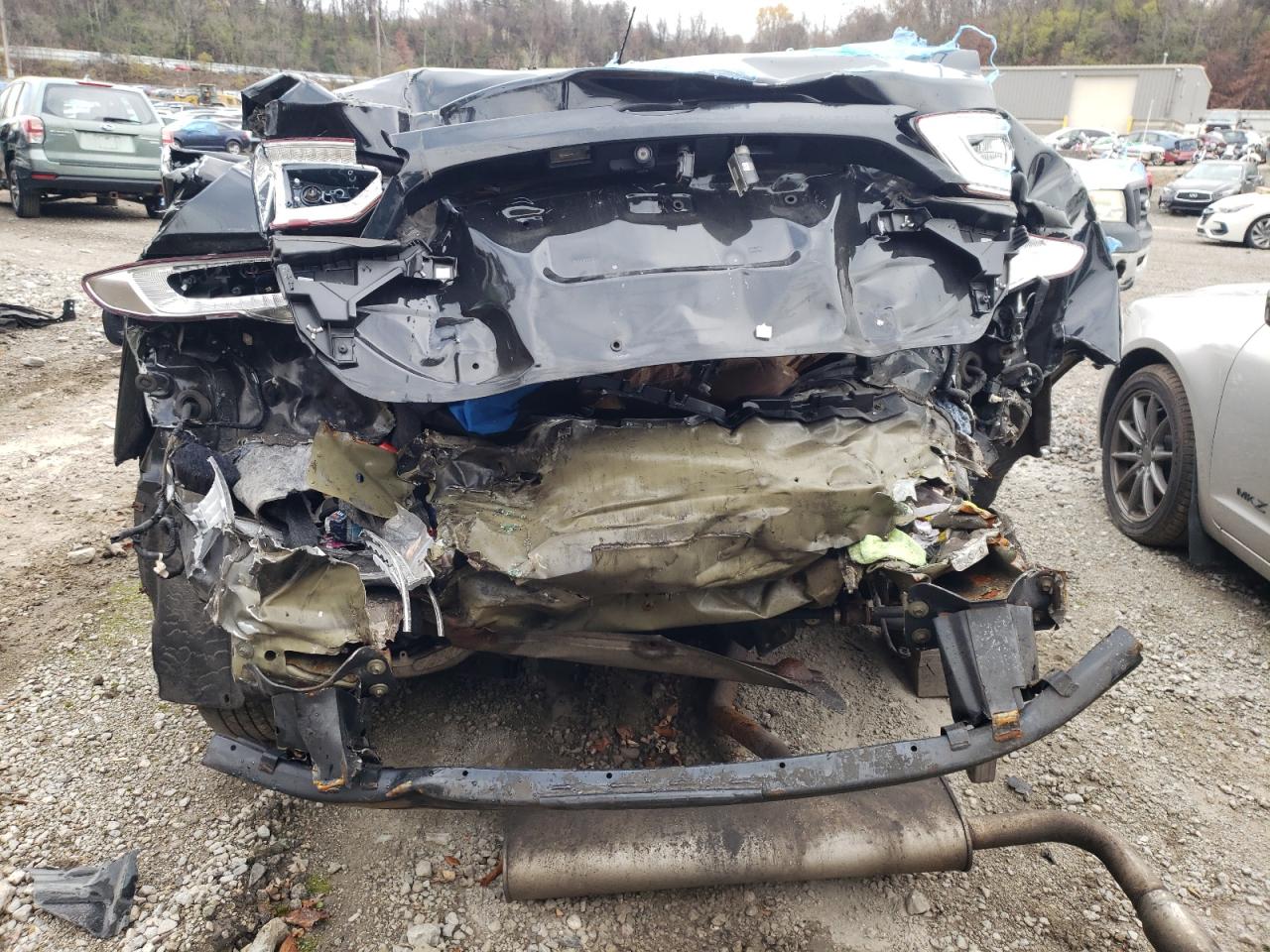 2016 Ford Fusion VIN 3FA6P0H71GR286660 Copart auction photo, rear end / front end damage thumbnail 6