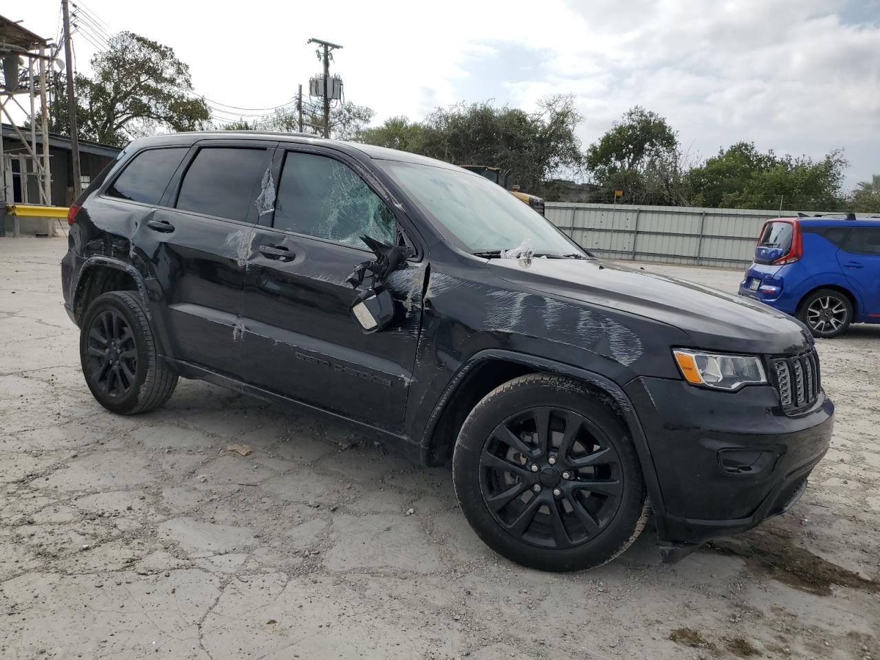 2020 Jeep Grand Cherokee VIN 1C4RJEAGXLC203171 Copart auction photo, front end / side damage thumbnail 4