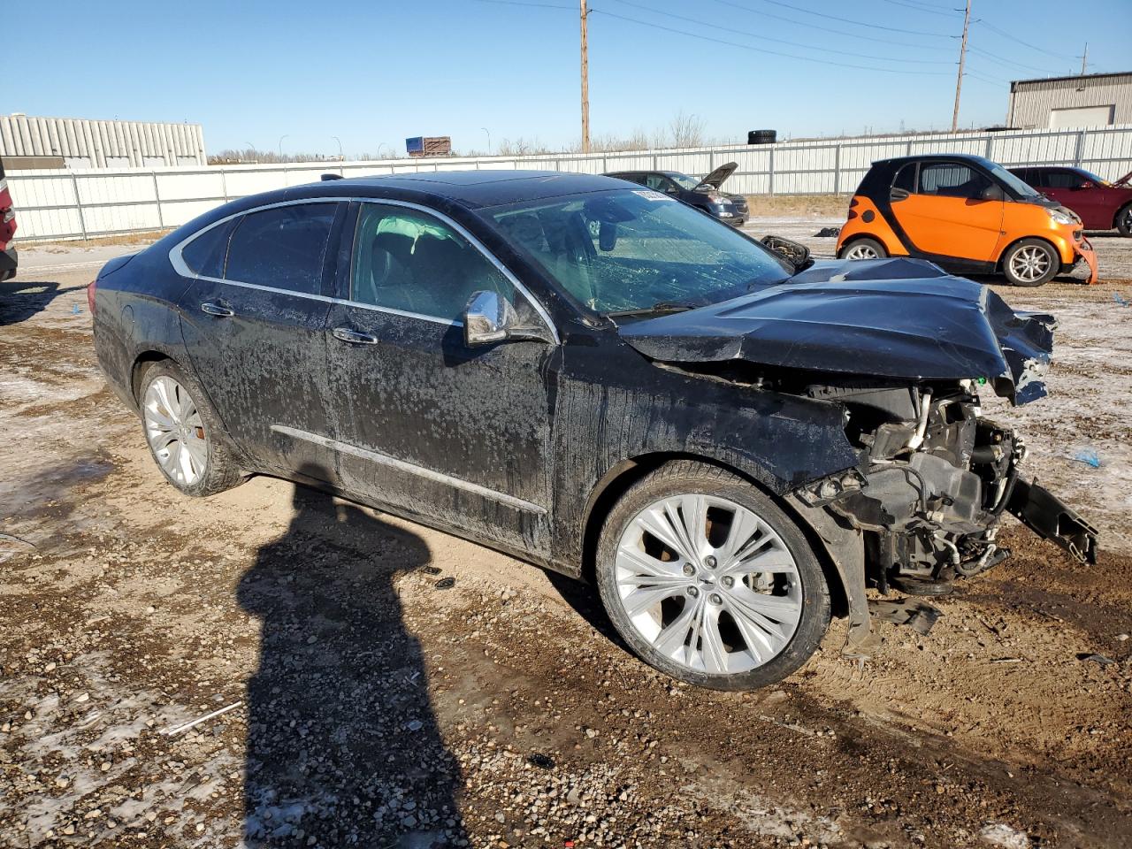 2017 Chevrolet Impala VIN 2G1145S30H9123160 Copart auction photo, front end / undercarriage damage thumbnail 4