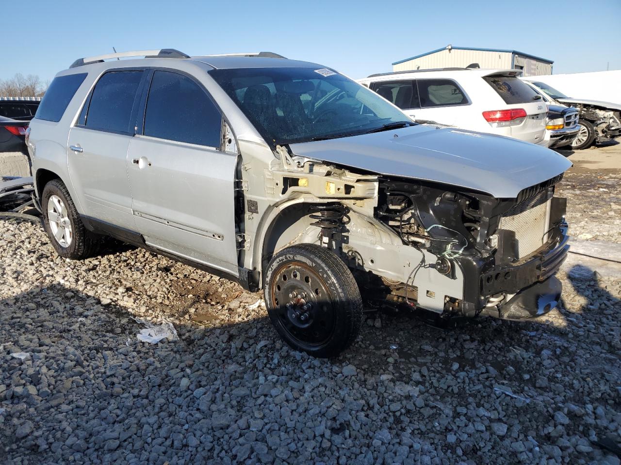 2016 GMC Acadia VIN 1GKKRNED1GJ113388 Copart auction photo, front end / side damage thumbnail 4