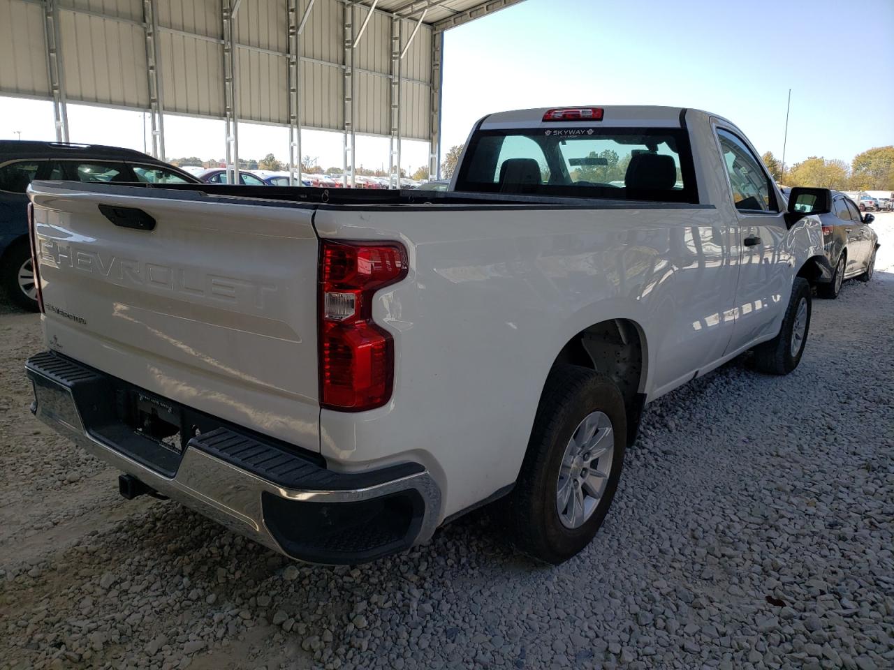 2021 Chevrolet Silverado VIN 3GCNWAEF4MG410406 Copart auction photo, front end / side damage thumbnail 3
